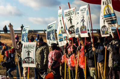 Oceti Sakowin Camp water protectors