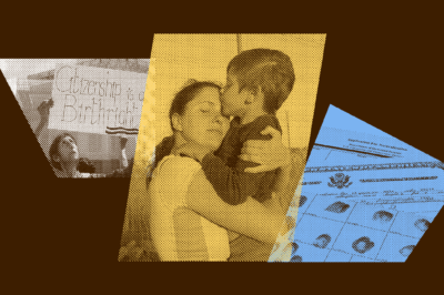 A graphic depicting immigrants' rights.